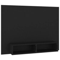 vidaXL TV-Wandschrank Schwarz 120x23,5x90 cm Holzwerkstoff