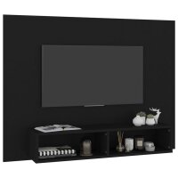 vidaXL TV-Wandschrank Schwarz 120x23,5x90 cm Holzwerkstoff