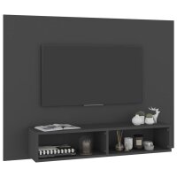 vidaXL TV-Wandschrank Grau 120x23,5x90 cm Holzwerkstoff