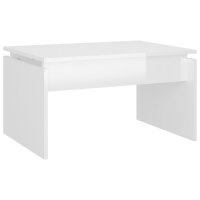 vidaXL Couchtisch Hochglanz-Weiß 68x50x38 cm...