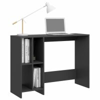 vidaXL Computertisch Grau 102,5x35x75 cm Holzwerkstoff