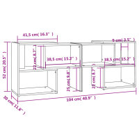 vidaXL TV-Schrank Grau 104x30x52cm Holzwerkstoff