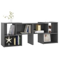 vidaXL TV-Schrank Hochglanz-Grau 104x30x52cm Holzwerkstoff