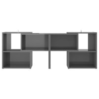 vidaXL TV-Schrank Hochglanz-Grau 104x30x52cm Holzwerkstoff