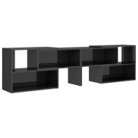 vidaXL TV-Schrank Hochglanz-Grau 149x30x52 cm Holzwerkstoff