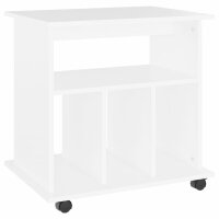 vidaXL Rollschrank Weiß 60x45x60 cm Holzwerkstoff