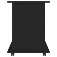 vidaXL Rollschrank Schwarz 60x45x60 cm Holzwerkstoff