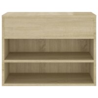 vidaXL Schuhbank Sonoma-Eiche 60x30x45 cm Holzwerkstoff