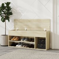 vidaXL Schuhbank Sonoma-Eiche 105x30x45 cm Holzwerkstoff