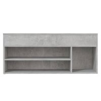 vidaXL Schuhbank Betongrau 105x30x45 cm Holzwerkstoff