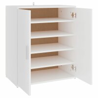 vidaXL Schuhschrank Weiß 60x35x70 cm Holzwerkstoff