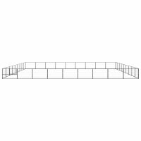 vidaXL Hundezwinger Schwarz 81 m² Stahl