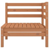 vidaXL 2-Sitzer-Gartensofa Honigbraun Massivholz Kiefer