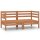 vidaXL 2-Sitzer-Gartensofa Honigbraun Massivholz Kiefer