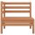 vidaXL 2-Sitzer-Gartensofa Honigbraun Massivholz Kiefer