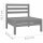 vidaXL 4-tlg. Garten-Lounge-Set Grau Kiefer Massivholz