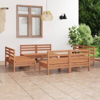 vidaXL 8-tlg. Garten-Lounge-Set Honigbraun Massivholz Kiefer