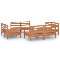 vidaXL 8-tlg. Garten-Lounge-Set Honigbraun Massivholz Kiefer