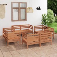 vidaXL 8-tlg. Garten-Lounge-Set Honigbraun Massivholz Kiefer