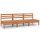 vidaXL 3-tlg. Garten-Lounge-Set Honigbraun Massivholz Kiefer