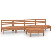 vidaXL 5-tlg. Garten-Lounge-Set Honigbraun Massivholz Kiefer