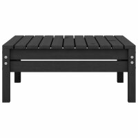 vidaXL 5-tlg. Garten-Lounge-Set Schwarz Massivholz Kiefer