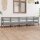 vidaXL 4-tlg. Garten-Lounge-Set Grau Kiefer Massivholz