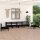 vidaXL 6-tlg. Garten-Lounge-Set Schwarz Massivholz Kiefer