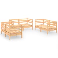 vidaXL 6-tlg. Garten-Lounge-Set Massivholz Kiefer