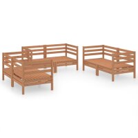 vidaXL 6-tlg. Garten-Lounge-Set Honigbraun Massivholz Kiefer