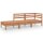 vidaXL 3-tlg. Garten-Lounge-Set Honigbraun Massivholz Kiefer