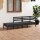 vidaXL 3-tlg. Garten-Lounge-Set Schwarz Massivholz Kiefer