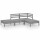 vidaXL 4-tlg. Garten-Lounge-Set Grau Massivholz Kiefer