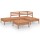 vidaXL 5-tlg. Garten-Lounge-Set Massivholz Kiefer Honigbraun