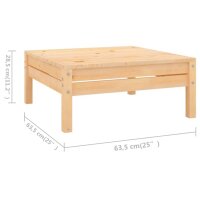 vidaXL 4-tlg. Garten-Lounge-Set Massivholz Kiefer