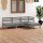 vidaXL 4-tlg. Garten-Lounge-Set Massivholz Kiefer Grau