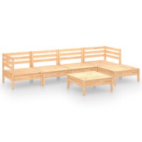 vidaXL 6-tlg. Garten-Lounge-Set Massivholz Kiefer