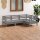 vidaXL 4-tlg. Garten-Lounge-Set Massivholz Kiefer Grau