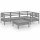 vidaXL 5-tlg. Garten-Lounge-Set Massivholz Kiefer Grau