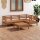 vidaXL 5-tlg. Garten-Lounge-Set Massivholz Kiefer Honigbraun