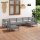 vidaXL 6-tlg. Garten-Lounge-Set Massivholz Kiefer Grau