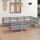 vidaXL 7-tlg. Garten-Lounge-Set Massivholz Kiefer Grau