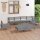 vidaXL 8-tlg. Garten-Lounge-Set Massivholz Kiefer Grau