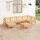 vidaXL 7-tlg. Garten-Lounge-Set Massivholz Kiefer