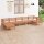 vidaXL 7-tlg. Garten-Lounge-Set Massivholz Kiefer Honigbraun