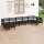 vidaXL 7-tlg. Garten-Lounge-Set Massivholz Kiefer Schwarz