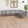 vidaXL 6-tlg. Garten-Lounge-Set Massivholz Kiefer Grau