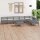 vidaXL 8-tlg. Garten-Lounge-Set Massivholz Kiefer Grau