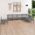 vidaXL 7-tlg. Garten-Lounge-Set Massivholz Kiefer Grau