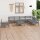 vidaXL 8-tlg. Garten-Lounge-Set Massivholz Kiefer Grau